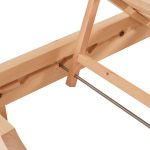 ΞΑΠΛΩΣΤΡΑ ΜΕ ΜΑΞΙΛΑΡΙ ΚΟΡΙΝΟΣ HM10777.60T ΞΥΛΟ ΠΕΥΚΟΥ--TEXTILENE ΣΕ ΕΚΡΟΥ 79x204x80Υεκ - Image 6