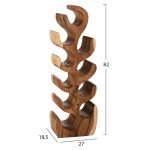 ΞΥΛΙΝΗ ΚΑΘΕΤΗ ΚΑΒΑ ΜΠΟΥΚΑΛΙΩΝ ΑΠΟ ΞΥΛΟ SUAR 27x18,5x82Υεκ.HM9486 - Image 3