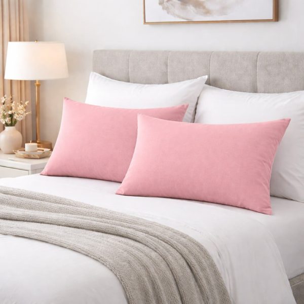 Μαξιλαροθήκες 2 τεμ (52x72) Dusty Rose Astron Italy