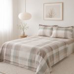 Σετ σεντόνια βαμβακερά 200TC (160cm x 200cm + 35cm) form SilkFashion