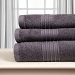 Βαμβακερή πετσέτα OPAL 500gsm (50cm x 90cm) dark grey SilkFashion