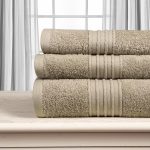 Βαμβακερή πετσέτα OPAL 500gsm (40cm x 60cm) light brown SilkFashion