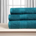 Βαμβακερή πετσέτα OPAL 500gsm (75cm x 150cm) teal SilkFashion