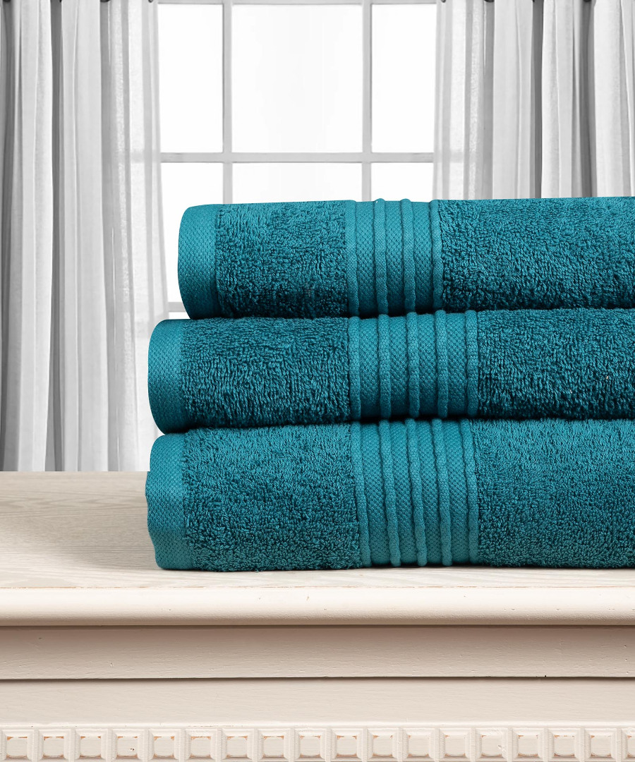 Untitled-4429-2 Βαμβακερή πετσέτα OPAL 500gsm (40cm x 60cm) teal SilkFashion - Image 1
