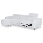 ΚΑΝΑΠΕΣ ΑΡΙΣΤΕΡΗ ΓΩΝΙΑ 3Θ ΜΕ RECLINE VALENTE HM3317.01L ΑΝΟΙΧΤΟ ΓΚΡΙ ΥΦΑΣΜΑ 275x160x104Yεκ