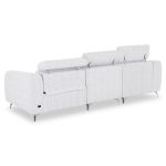 ΚΑΝΑΠΕΣ ΑΡΙΣΤΕΡΗ ΓΩΝΙΑ 3Θ ΜΕ RECLINE VALENTE HM3317.01L ΑΝΟΙΧΤΟ ΓΚΡΙ ΥΦΑΣΜΑ 275x160x104Yεκ - Image 5