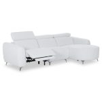 ΚΑΝΑΠΕΣ ΔΕΞΙΑ ΓΩΝΙΑ 3Θ ΜΕ RECLINE VALENTE HM3317.01R ΑΝΟΙΧΤΟ ΓΚΡΙ ΥΦΑΣΜΑ 275x160x104Yεκ