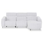ΚΑΝΑΠΕΣ ΔΕΞΙΑ ΓΩΝΙΑ 3Θ ΜΕ RECLINE VALENTE HM3317.01R ΑΝΟΙΧΤΟ ΓΚΡΙ ΥΦΑΣΜΑ 275x160x104Yεκ - Image 3