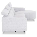 ΚΑΝΑΠΕΣ ΔΕΞΙΑ ΓΩΝΙΑ 3Θ ΜΕ RECLINE VALENTE HM3317.01R ΑΝΟΙΧΤΟ ΓΚΡΙ ΥΦΑΣΜΑ 275x160x104Yεκ - Image 4