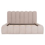 ΚΡΕΒΑΤΙ ΔΙΠΛΟ MARIUS HM759.03 ΜΠΕΖ CHENILLE ΥΦΑΣΜΑ-- ΓΙΑ ΣΤΡΩΜΑ 160x200εκ - Image 4