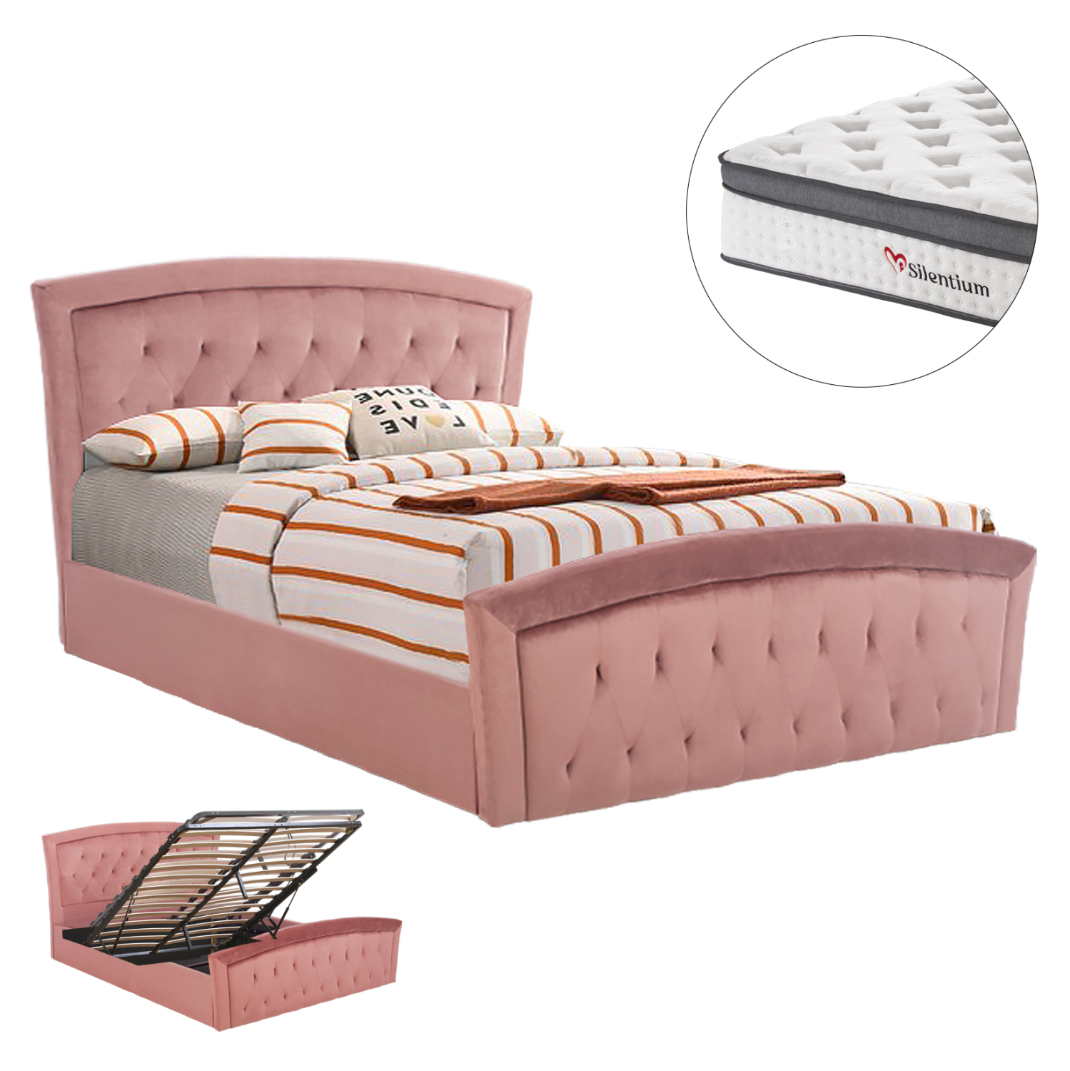 krebati-diplo-me-stroma-fb91080602-beloy ΚΡΕΒΑΤΙ ΔΙΠΛΟ ΜΕ ΣΤΡΩΜΑ ODELIA HM10806.02 ΒΕΛΟΥΔΟ ΣΑΠΙΟ ΜΗΛΟ--ΓΙΑ ΣΤΡΩΜΑ 160x200εκ - Image 1