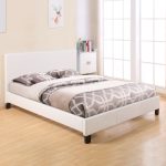 ΚΡΕΒΑΤΙ ΜΕ ΣΤΡΩΜΑ BECCA HM10760.01 ΛΕΥΚΟ PU--ΓΙΑ 150x200εκ - Image 2