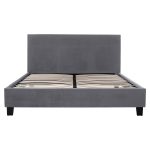 ΚΡΕΒΑΤΙ ΜΕ ΣΤΡΩΜΑ BECCA HM10803.11 ΓΚΡΙ ΥΦΑΣΜΑ--ΓΙΑ 150x200εκ - Image 4