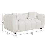 ΣΕΤ ΣΑΛΟΝΙ 3Θ & 2Θ LYKKE HM10812.02 ΕΚΡΟΥ ΥΦΑΣΜΑ - Image 3