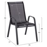 ΣΕΤ ΤΡΑΠΕΖΑΡΙΑΣ 5ΤΜΧ ADAM HM10897.03 ΤΡΑΠΕΖΙ 110x60εκ & 4 ΠΟΛΥΘΡΟΝΕΣ--ΜΑΥΡΟ - Image 3