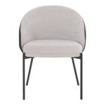 ΣΕΤ ΤΡΑΠΕΖΑΡΙΑΣ 5ΤΜΧ DETTON HM10940.01 ΚΕΡΑΜΙΚΟ TOP--ΥΦΑΣΜΑ ΓΚΡΙ & ΜΕΤΑΛ.ΠΟΔΙΑ ΜΑΥΡΑ - Image 4