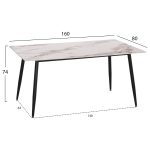 ΣΕΤ ΤΡΑΠΕΖΑΡΙΑΣ 5ΤΜΧ DETTON HM10951.02 ΚΕΡΑΜΙΚΟ TOP--ΥΦΑΣΜΑ ΜΠΕΖ/ΚΑΦΕ & ΜΕΤΑΛ.ΠΟΔΙΑ - Image 2