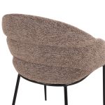 ΣΕΤ ΤΡΑΠΕΖΑΡΙΑΣ 5ΤΜΧ DRENNY HM10952.03 ΚΕΡΑΜΙΚΟ TOP--ΥΦΑΣΜΑ TAUPE & ΜΕΤΑΛ.ΠΟΔΙΑ - Image 6
