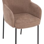 ΣΕΤ ΤΡΑΠΕΖΑΡΙΑΣ ΕΣ.ΧΩΡΟΥ 9ΤΜΧ RINER HM10959.03 MDF ΚΑΡΥΔΙ--ΥΦΑΣΜΑ TAUPE - Image 6