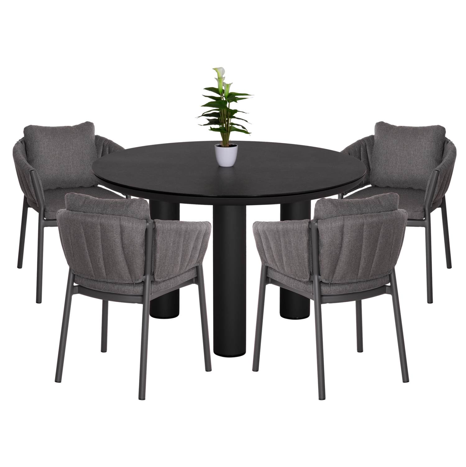 set-trapezarias-exchoroy-5tmch-fb9110020 ΣΕΤ ΤΡΑΠΕΖΑΡΙΑΣ ΕΞ.ΧΩΡΟΥ 5ΤΜΧ SHANKS HM11002.01 ΑΛΟΥΜΙΝΙΟ & OLEFIN ΜΑΞΙΛΑΡΙΑ ΓΚΡΙ - Image 1